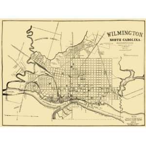  WILMINGTON NORTH CAROLINA (NC) STREET MAP 1929: Home 