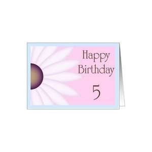  Happy Birthday 5 Big Flower Card Toys & Games