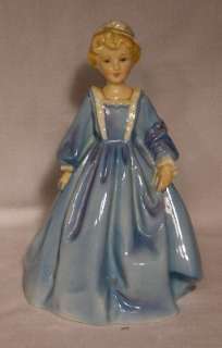 ROYAL WORCESTER figurine GRANDMOTHERS DRESS Blue #3081  