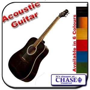 Guvnor GA300 Acoustic Dreadnought Guitar Available in 6 Colours Steel 