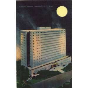  1940s Vintage Postcard Calhoun Towers   Greenville South 