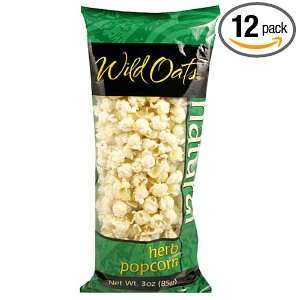 Wild Oats Natural Popcorn, Herb, 4 Ounce Bags (Pack of 12):  