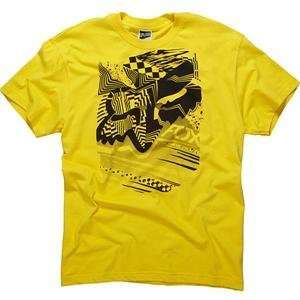  Fox Racing Wild In The Streets T Shirt   Medium/Yellow 