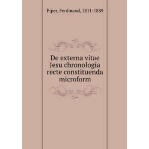  De externa vitae Jesu chronologia recte constituenda 