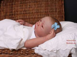 Cute reborn baby girl Klarka; sculpt Celine by Evelina Wosnjuk, NO 