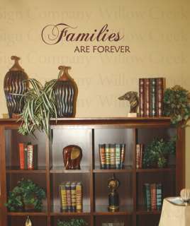 Families Are Forever Vinyl Wall Lettering Words Decor  