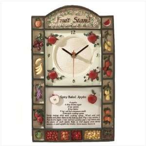  Fruit Stand Wall Clock: Furniture & Decor