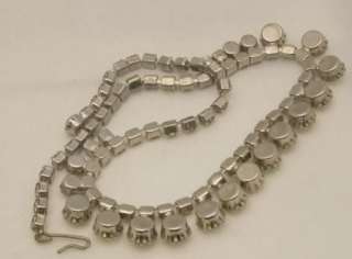 Weiss Clear Rhinestone Necklace  