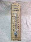 woolley co vintage wood advertising thermometer wool expedited 
