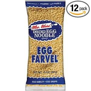 Mrs Weiss Egg Farvel, 10 Ounce Packages (Pack of 12):  