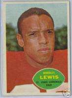 1960 TOPPS FOOTBALL 107 WOODLEY LEWIS EX NM ST. LOUIS CARDINALS CARD 