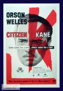 CITIZEN KANE 50th Anniversary Original 1sheet Movie Poster Orson 
