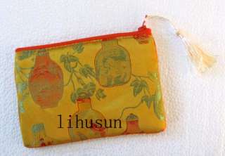 WHOLESALE 10PC CHINESE HANDMADE Silk BAGS POUCHS WALLET  