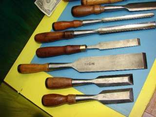   BUCK BROS BUCK BROTHERS WOOD SOCKET CHISEL GOUGE TOOL LOT CARVING OLD