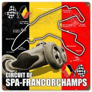  Spa Francorchamps Vintaged Metal Sign