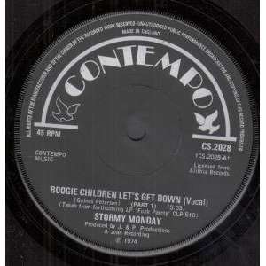   GET DOWN 7 INCH (7 VINYL 45) UK CONTEMPO 1974: STORMY MONDAY: Music