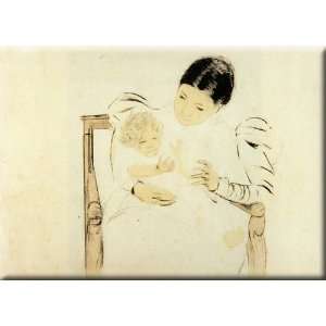   Child 30x21 Streched Canvas Art by Cassatt, Mary,: Home & Kitchen