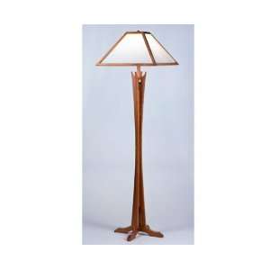  Floor Lamps Hyperion Lamp w/ Amber Mica Shade: Home 