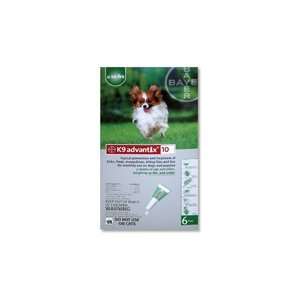  K9 Advantix Flea Control For Dogs, 0 10 lbs Green, 6 Month 