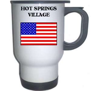 US Flag   Hot Springs Village, Arkansas (AR) White Stainless Steel 