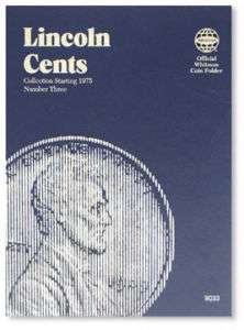 Whitman Lincoln Cents Folder 1975 to Present  