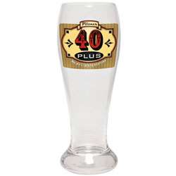 40th Birthday Beer Glass Mug   40th Birthday Gift  