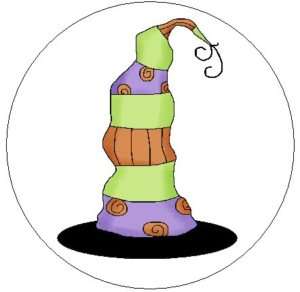 CUTE WITCHES HAT~ 1 Sticker / Seal Labels  