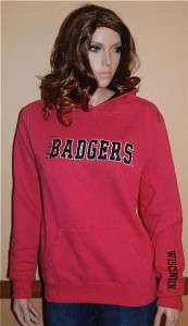 University of Wisconsin Badgers Womens Sweatshirt Size Medium In Pink 