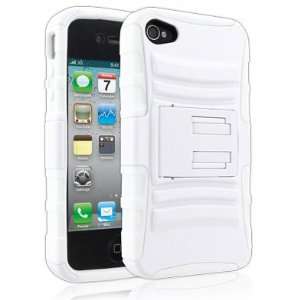  Militia Hard/Soft Holster Case Combo for Apple iPhone 4 & 4S   White 