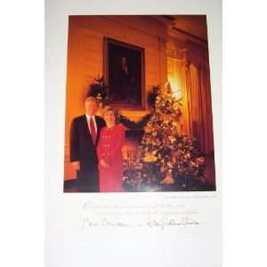  Bill and Hillary Clinton 1993 Christmas in the White House 