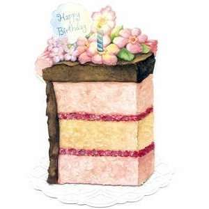   Greeting Card For Her   Slice of Birthday Cake: Health & Personal Care