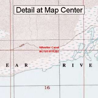  USGS Topographic Quadrangle Map   Whistler Canal, Utah 