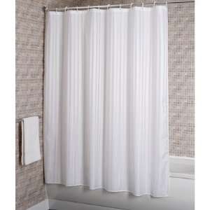  Woven Stripe Fabric Shower Curtain: Home & Kitchen