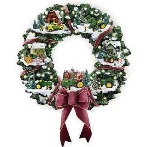  John Deere Thomas Kinkade Christmas Wreath
