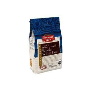 Arrowhead Mills Whole Wheat Flour, Organic, Stone Ground, 32 oz, (pack 