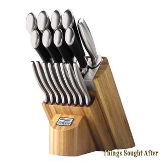 NEW Chicago Cutlery Fusion Forged 18 Pc Knife Block Set  