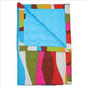  Kiss Blue Cotton Blanket Throw Colorful