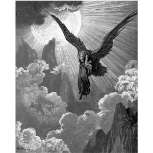  Window Cling Gustave Dore Dante The Eagle: Home & Kitchen