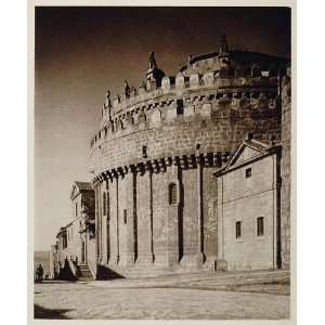  1925 Cathedral Apse Fortified Tower Wall Avila Spain 