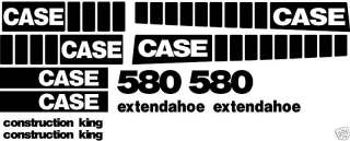 580 Construction King Extendahoe Case Loader Backhoe Decal Set Whole 