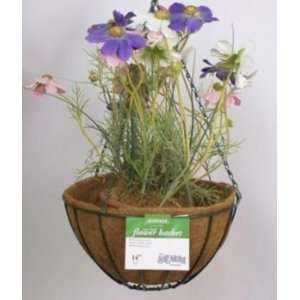  Green Wire Hanging Basket W Chain+Coco Liner 14In: Pet 
