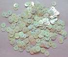 GIANT VINTAGE METALLIC SILVER SHINE 10mm FLUTED SEQUINS LOT items in 