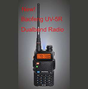 New UV 5R Dualband Baofeng UHF/VHF dual display frequency with free 