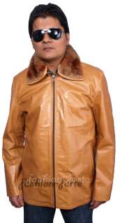 mens leather coat cowhide Brono  !XS   5XL! Available in PU/Faux 
