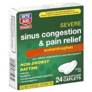   Rite Aid Sinus Congestion & Pain Relief, 24 ea: Health & Personal Care