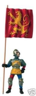 KNIGHT HOLDING RED FLAG # 62011 * Medieval Knights * $25+SAFARI=Free 