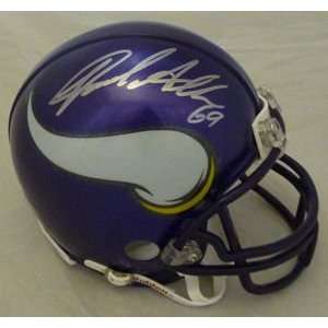  Jared Allen Autographed Minnesota Vikings Mini Helmet 
