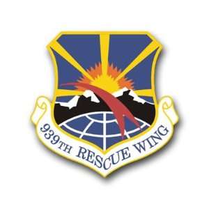  US Air Force 939th Rescue Wing Decal Sticker 3.8 