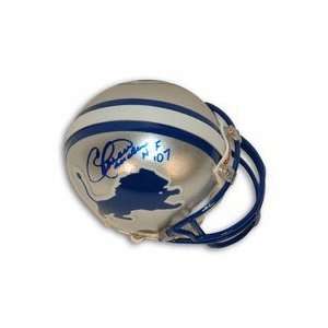 Charlie Sanders Detroit Lions Autographed Riddell Mini Football Helmet 