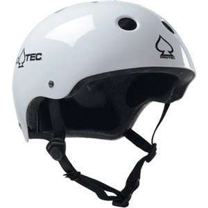  Pro Tec Classic Gloss White Helmet   [X Large] Sports 